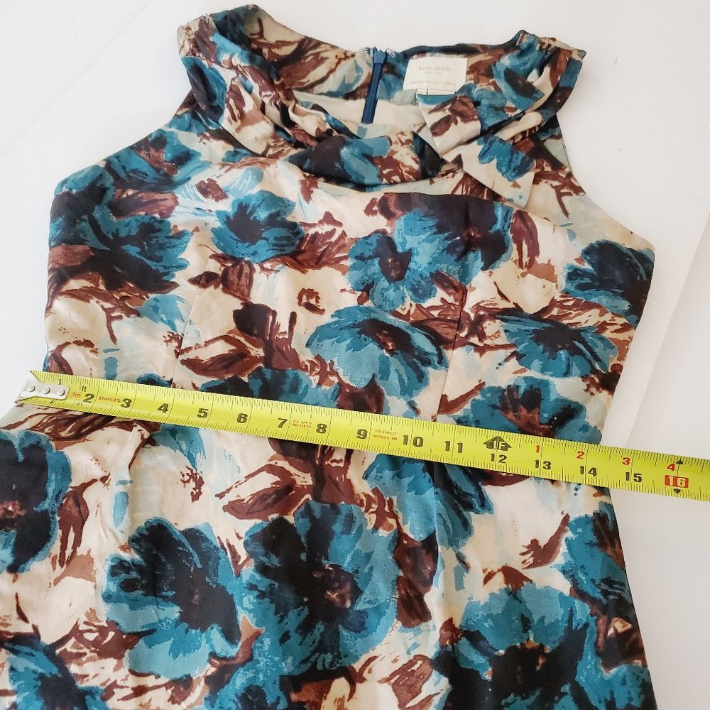 KATE SPADE 100% Silk Floral Sheath Mini Dress - Picture 8 of 10